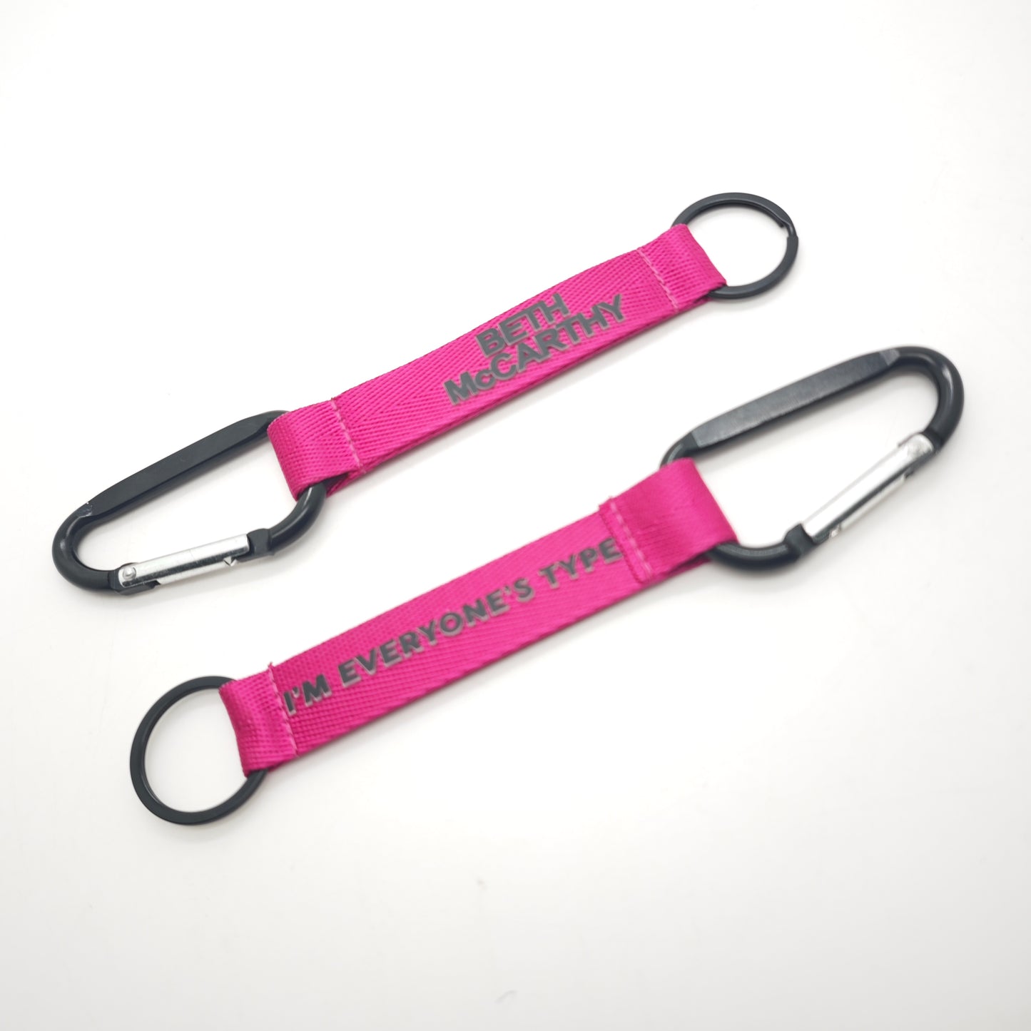 'I'M EVERYONE'S TYPE' CARABINER/KEY HOLDER
