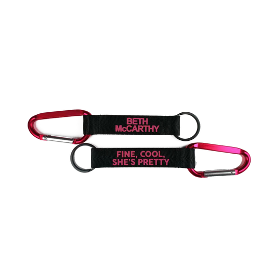 'SHE'S PRETTY' CARABINER/KEY HOLDER