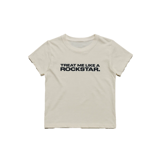 ROCKSTAR BABY T-SHIRT - WHITE